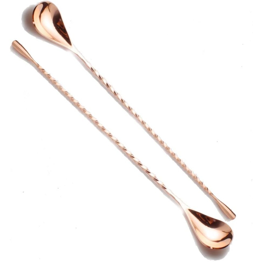 Bar Spoon Twisted - ชุดช้อนบาร์มืออาชีพขนาด 12 นิ้ว จำนวน 2 ชิ้น