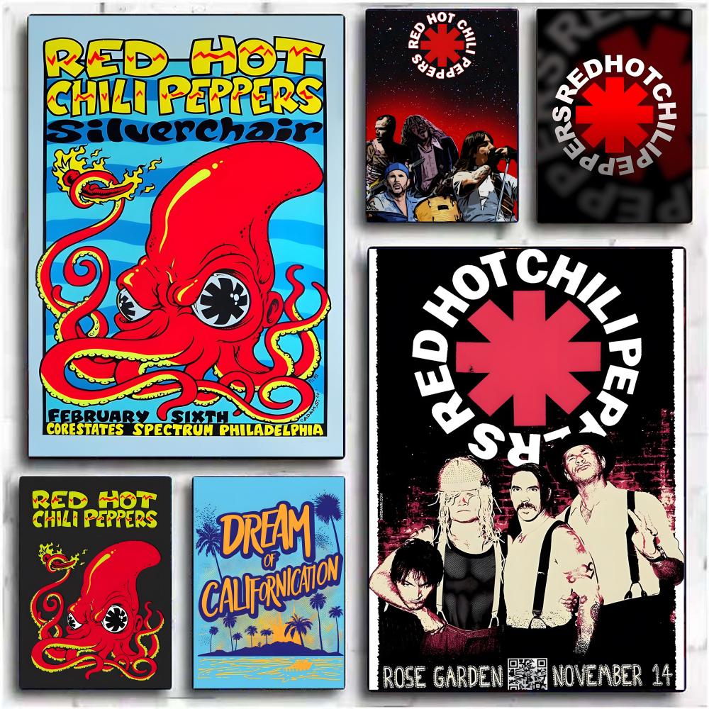 Home Bar And Theater - โปสเตอร์ Red Hot Chili Peppers แบบ
