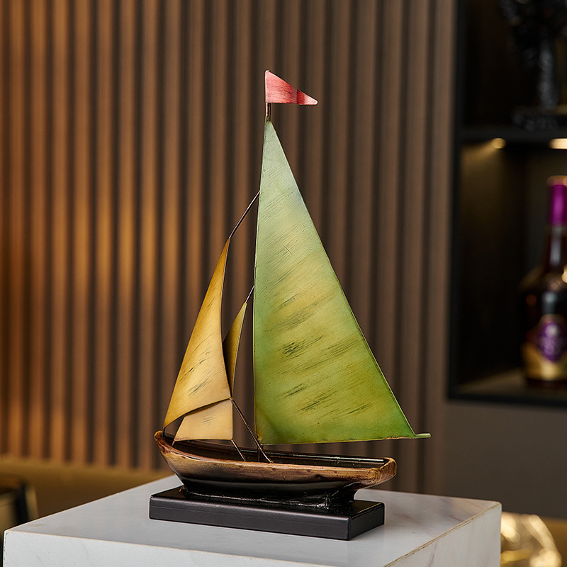 Home Bar Setup - โมเดลเรือใบตกแต่งสุดสร้างสรรค์ ของตกแต่งหรูหราสำหรับห้องนั่งเล่น ตู้วางทีวี บาร์ โต๊ะทำงาน ของตกแต่งบ้าน
