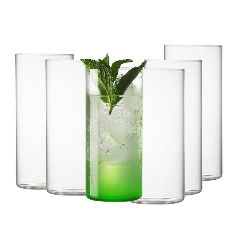 Highball Glass Set - แก้วค็อกเทลแสงพิเศษ แก้วไฮบอล เครื่องดื่มยาว ชุด 6 ชิ้น