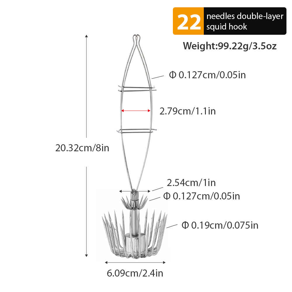 ตะขอปลาหมึกสองชั้นขนาดใหญ่ 1 ช - Jigger Double Sided บทวิจารณ์และราคา