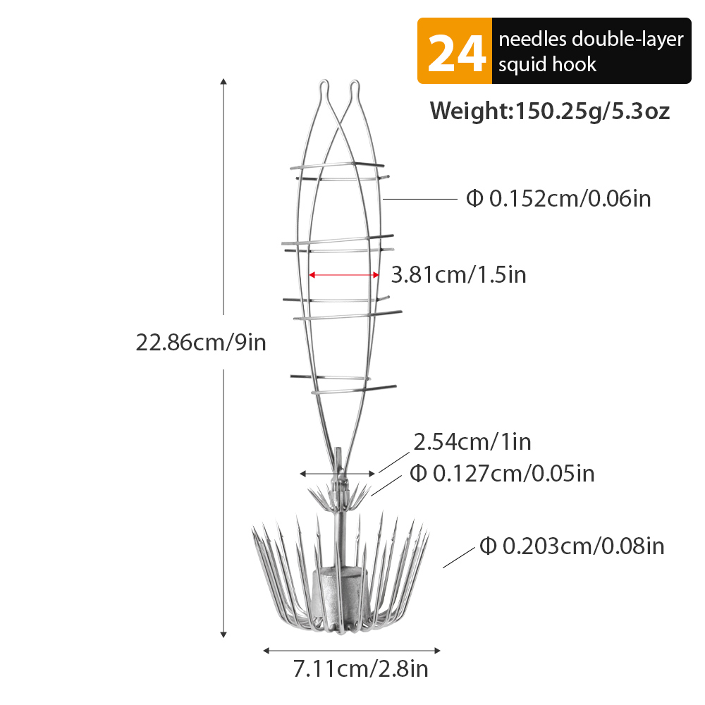 ตะขอปลาหมึกสองชั้นขนาดใหญ่ 1 ช - Jigger Double Sided บทวิจารณ์และราคา