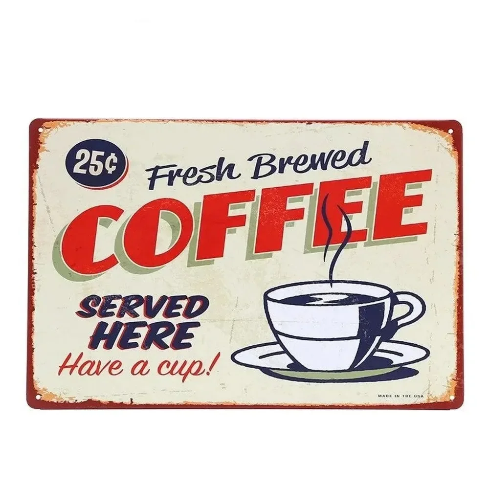 ป้ายโลหะติดผนังลายกาแฟ ของตกแต - Home Bar And Coffee บทวิจารณ์และราคา