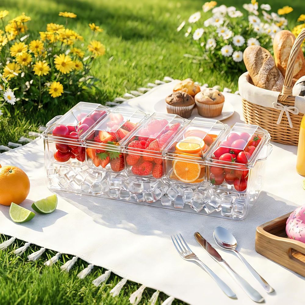 ถาดใส่เครื่องปรุงรส, ถาดแช่เย็ - Garnish Tray Set บทวิจารณ์และราคา