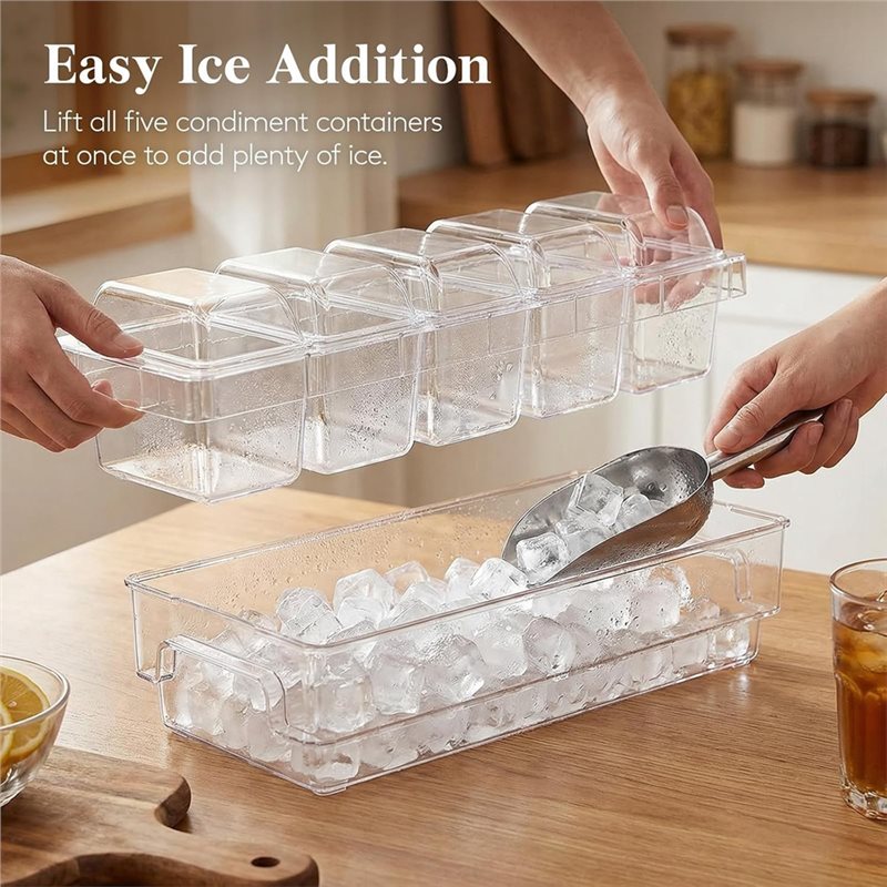 DTA4-สำหรับอุปกรณ์บาร์, ถาดเสิ - Garnish Tray Set บทวิจารณ์และราคา