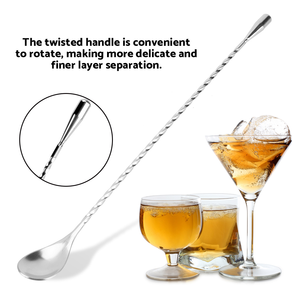 ช้อนบาร์สแตนเลสด้ามยาว ช้อนผสม - Bar Spoon Twisted บทวิจารณ์และราคา