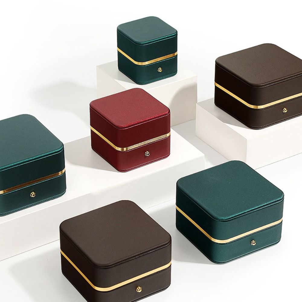 กล่องใส่แหวนหนัง PU ทรงสี่เหลี - Bar Cart Gold บทวิจารณ์และราคา