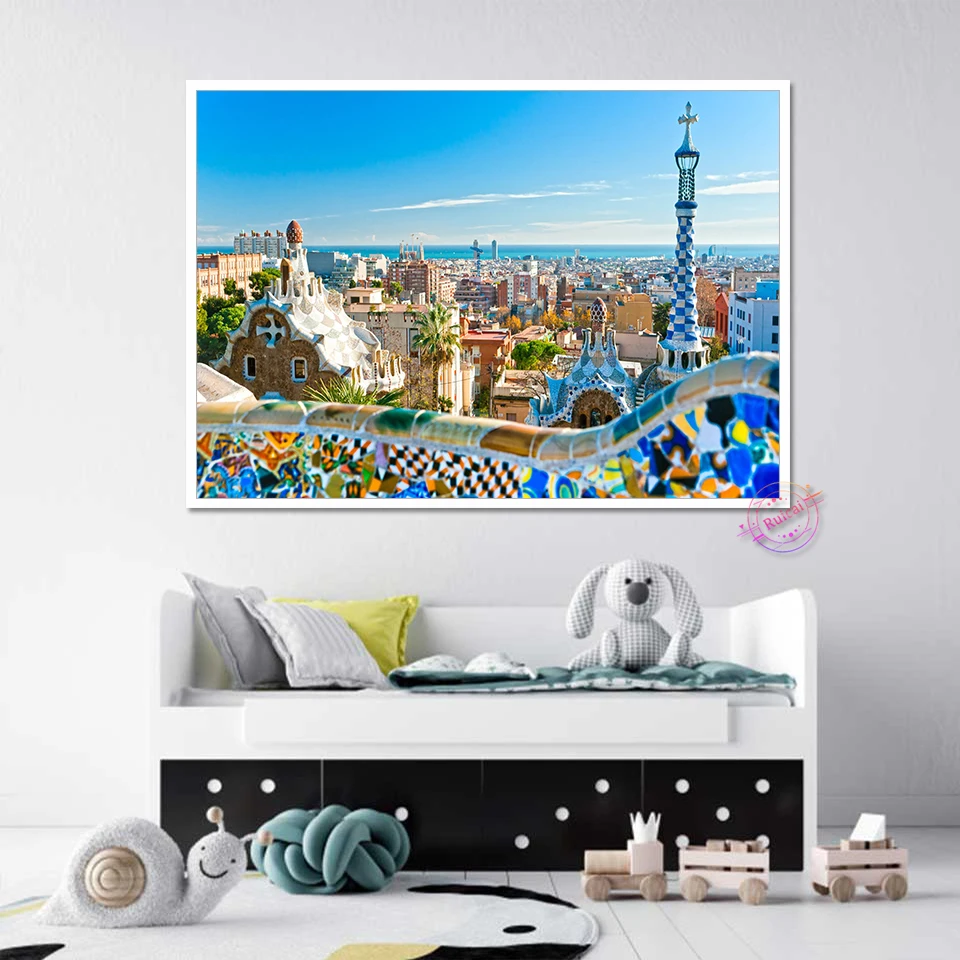 Park Guell ในบาร์เซโลนาสเปนโปส - Home Barcelona บทวิจารณ์และราคา