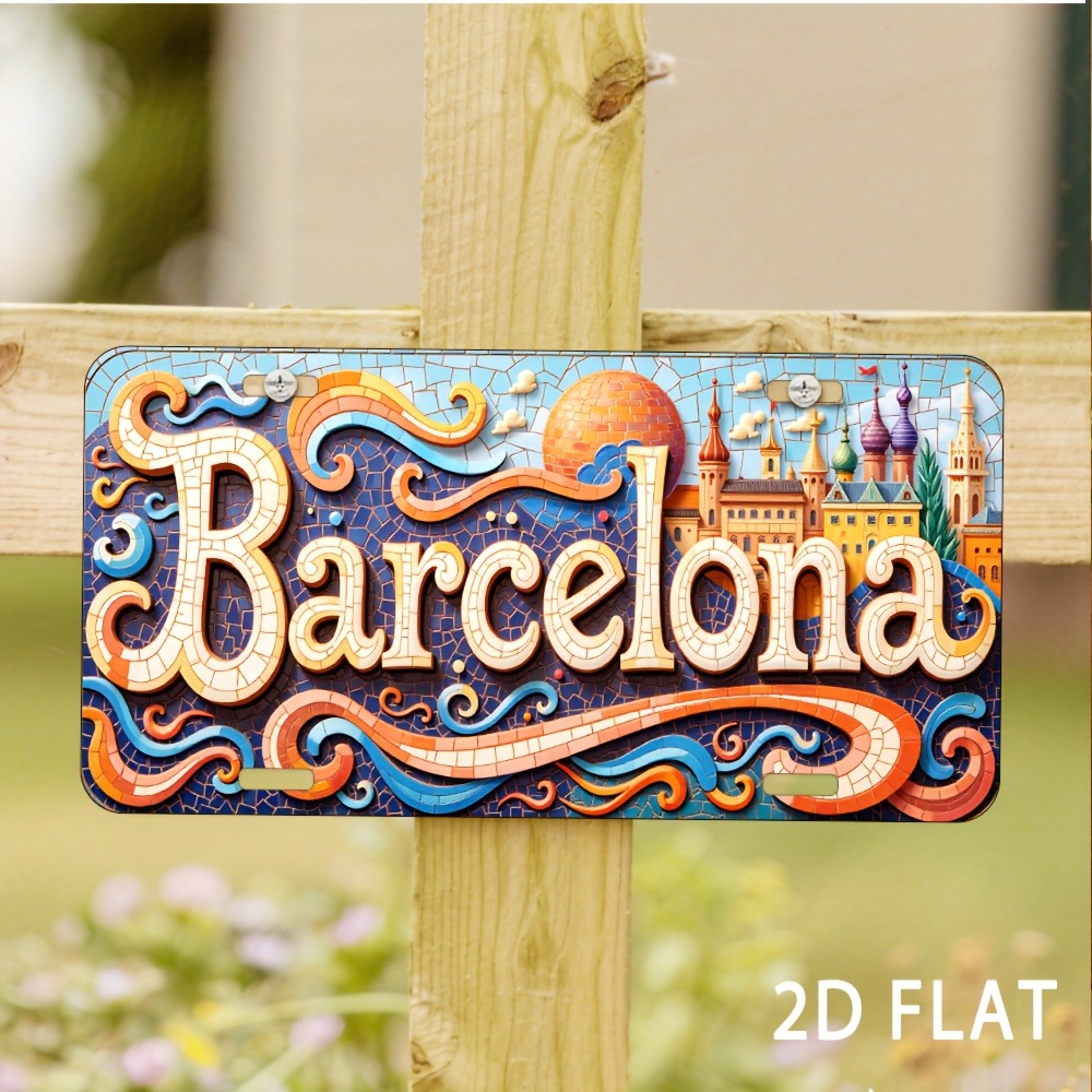 ป้ายบาร์เซโลนาแบบ 2 มิติ แบนรา - Home Barcelona บทวิจารณ์และราคา