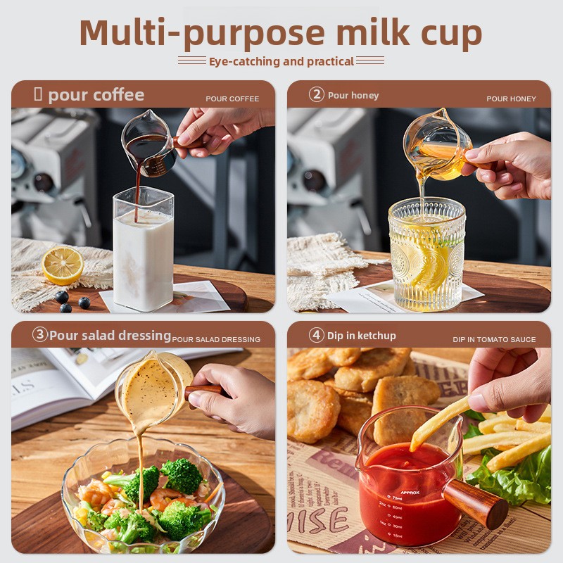ถ้วยตวงแก้วทนความร้อนพร้อมด้าม - Home Bar And Kitchen บทวิจารณ์และราคา