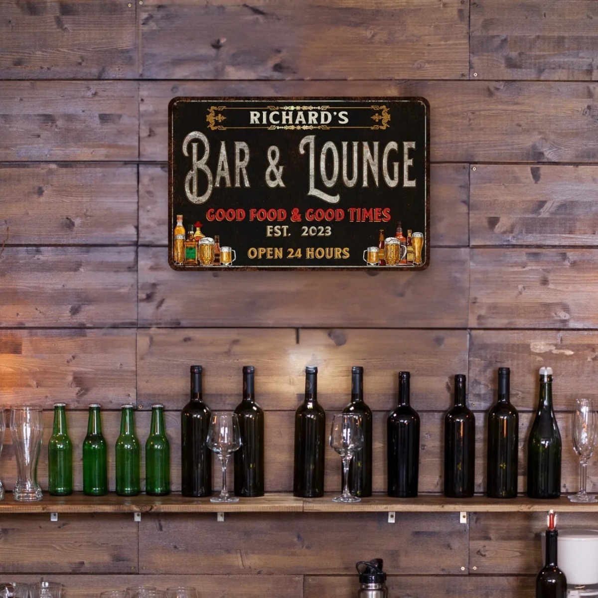 ป้ายบาร์และเลานจ์แบบกำหนดเอง ป - Home Bar Signs บทวิจารณ์และราคา