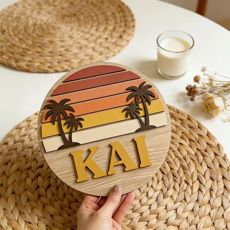 ป้ายไม้ติดผนังรูปต้นปาล์มพระอา - Home Bar Signs บทวิจารณ์และราคา