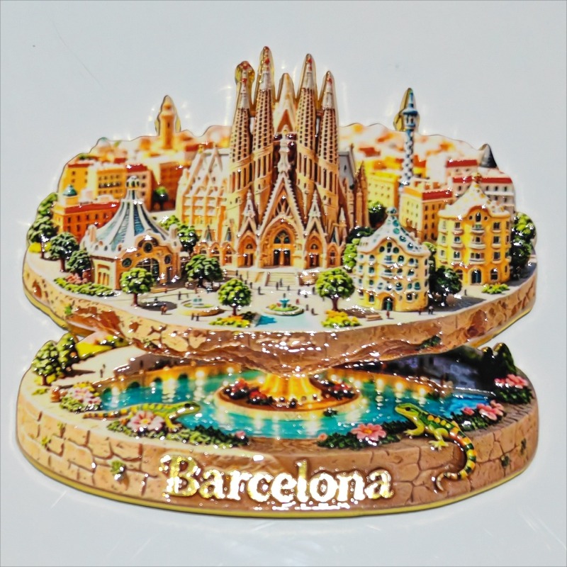 แม่เหล็กติดตู้เย็นโลหะสเปน ของ - Home Barcelona บทวิจารณ์และราคา