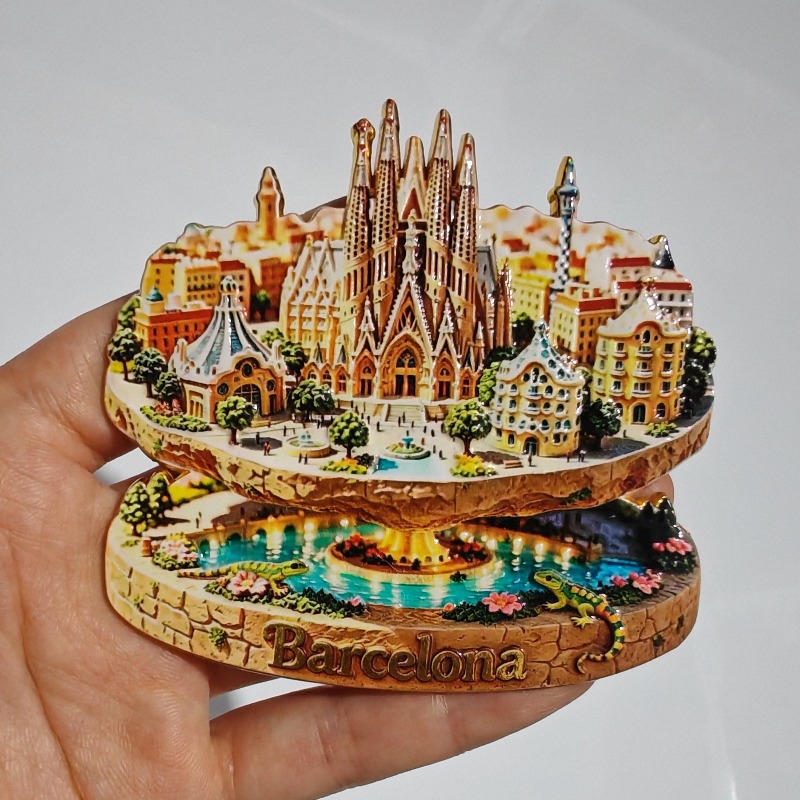 แม่เหล็กติดตู้เย็นโลหะสเปน ของ - Home Barcelona บทวิจารณ์และราคา